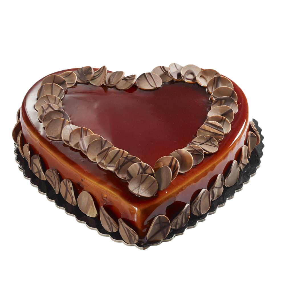 KARAMELA-7 Caramel Heart Cake 1.2kg - Image 1